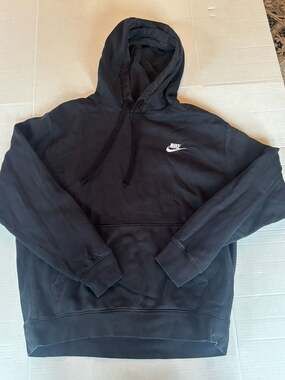 Nike Men's Black Pullover Hoodie Size Large